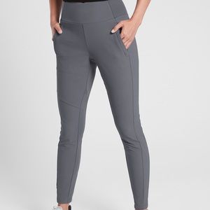 EUC Athleta Headlands Hybrid Trek Tights in Grey 6 TALL